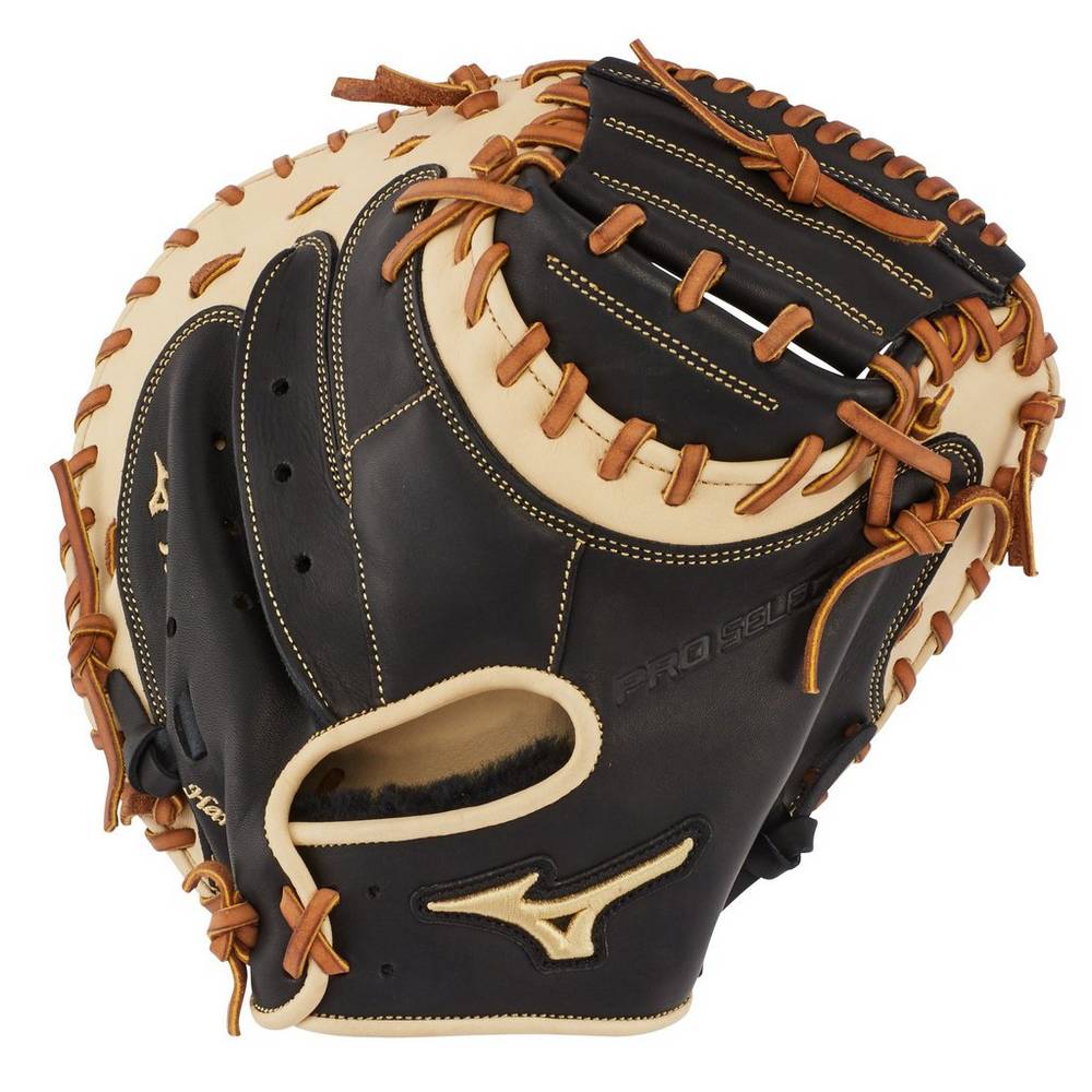 Catchers Mitt Mizuno Baseball Pro Select 33.5" Uomo - Nere - 68419-LRIF